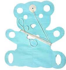 Kağıt Uzar Süs Bebek Modeli Mavi - 3,00 mt x 22 Parça