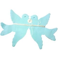Kağıt, Uzar Süs, Kuş Modeli, - Mavi - 3,00 mt x 14 Parça