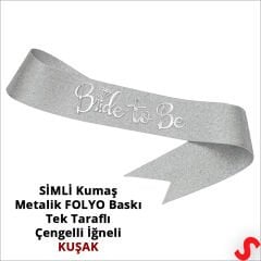 Bride Taç ve Bride To Be Kuşak Seti - Gümüş