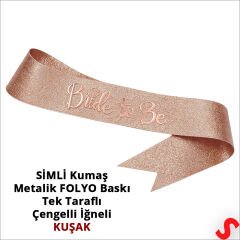 Bride Taç ve Bride To Be Kuşak Seti - Rose Gold
