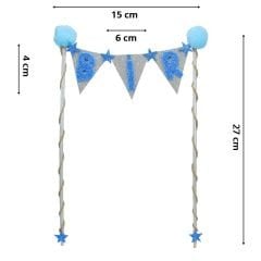 Pasta Süsü 27cm x 15cm, BİR - Mavi