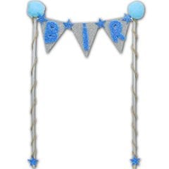 Pasta Süsü 27cm x 15cm, BİR - Mavi