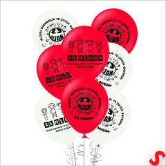 23 Nisan Kutlu Olsun Pastel Balon - 23 cm x 8 Adet