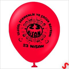 23 Nisan Kutlu Olsun Pastel Balon - 23 cm x 8 Adet