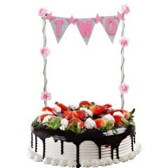 Pasta Süsü 27cm x 15cm, TWO - Pembe