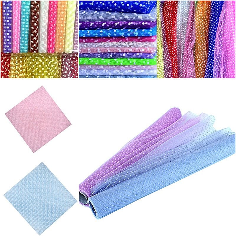 Puantiyeli Kristal Tül - 70 cm x 8,00 mt