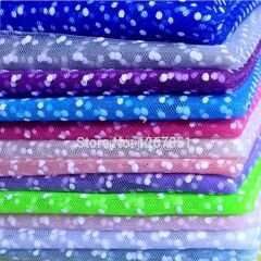 Puantiyeli Kristal Tül - 70 cm x 8,00 mt MAVİ