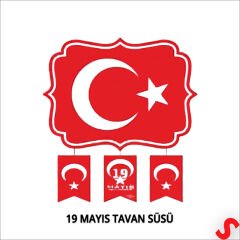 23 Nisan, 19 Mayıs, 29 Ekim Milli Bayramlar Tavan Süs Seti