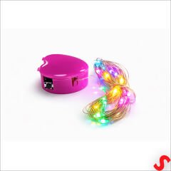 Multi Renk Işıklı 3 mt x 30 Ledli Pilli Peri Led Işık