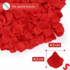 Yapay Gül Yaprakları, 144 Adet - Kırmızı
