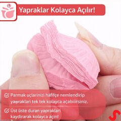 Yapay Gül Yaprakları, 144 Adet - Pembe