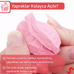 Yapay Gül Yaprakları, 144 Adet - Pembe