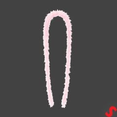 Pembe İnce 7 gr Otriş Boa Tüy, 3,5 cm x 2 mt