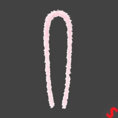Pembe İnce 7 gr Otriş Boa Tüy, 3,5 cm x 2 mt