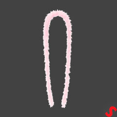 Pembe İnce 7 gr Otriş Boa Tüy, 3,5 cm x 2 mt