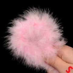 Pembe İnce 7 gr Otriş Boa Tüy, 3,5 cm x 2 mt