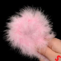 Pembe İnce 7 gr Otriş Boa Tüy, 3,5 cm x 2 mt