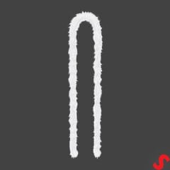 Beyaz İnce 7 gr Otriş Boa Tüy, 3,5 cm x 2 mt