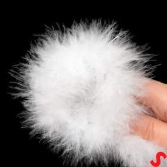 Beyaz İnce 7 gr Otriş Boa Tüy, 3,5 cm x 2 mt