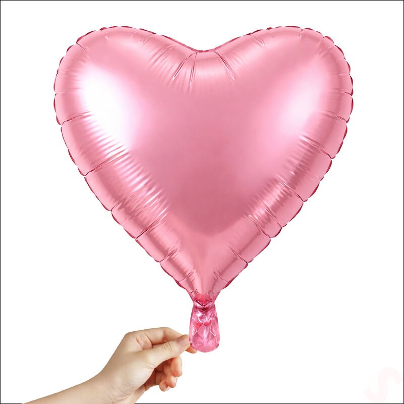Kalp Folyo Balon, 60cm - Pembe