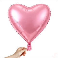 Kalp Folyo Balon, 60cm - Pembe