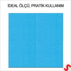 Mavi Peçete - 33cm x 33cm - 20 Adet