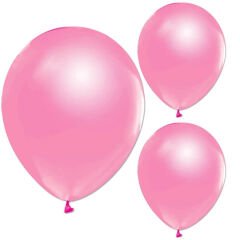 Balon Standlı, 7 Adet - Metalik Pembe ve Altın Balon