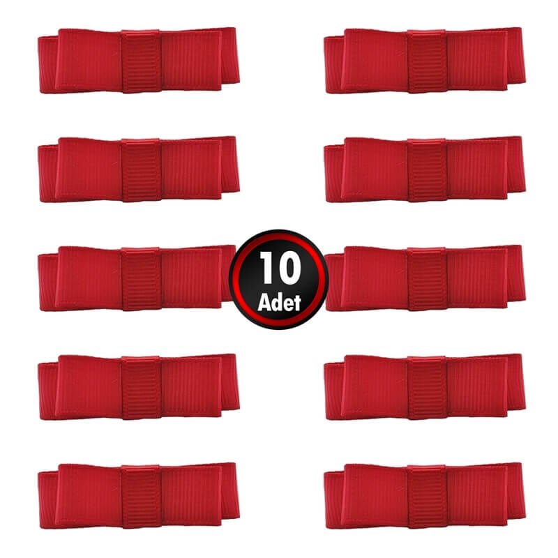Grogren Fiyonk, 5,5 x 1,5 cm - 10 Adet - Renk Seçenekli - KIRMIZI