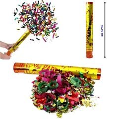 Kağıt ve Metalize Parçalı Konfeti 40 cm