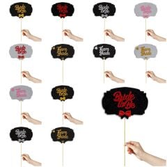 Team Bride Konuşma Balonu Çubuğu - Gümüş & Altın