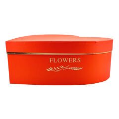 Kalp Kutu Büyük Boy, 33 x 33 x 11,50 cm - Kırmızı