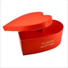 Kalp Kutu Orta Boy, 29 x 29 x 11 cm - Kırmızı