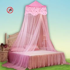 Yatak Gölgelikli Mega Boy Lüks Cibinlik Sineklik - Pembe