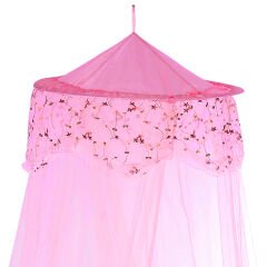 Yatak Gölgelikli Mega Boy Lüks Cibinlik Sineklik - Pembe