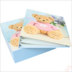 Bebek Fotoğraf Albümü, Kutulu ve 40 Resimlik, Mavi