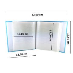 Bebek Fotoğraf Albümü, Kutulu ve 40 Resimlik, Mavi