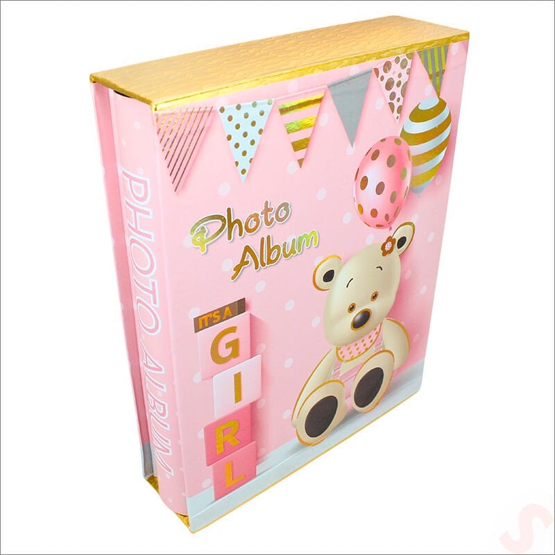 Bebek Fotoğraf Albümü, Kutulu ve 200 Resimlik, Pembe