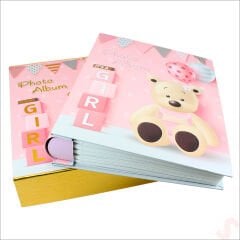 Bebek Fotoğraf Albümü, Kutulu ve 200 Resimlik, Pembe