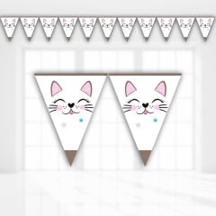 Miss Cat Üçgen Bayrak Flama - 3,20 mt.
