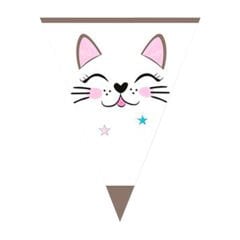 Miss Cat Üçgen Bayrak Flama - 3,20 mt.