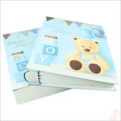 Bebek Fotoğraf Albümü, Kutulu ve 200 Resimlik, Mavi