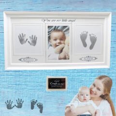 Bebek El ve Ayak İzli Resim Çerçevesi, 39cm x 21cm