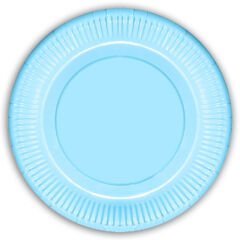 Makaron Karton Tabak, 23 cm x 8 Adet - Mavi