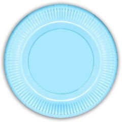 Makaron Karton Tabak, 23 cm x 8 Adet - Mavi