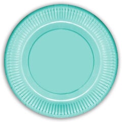 Makaron Karton Tabak, 23 cm x 8 Adet - Yeşil