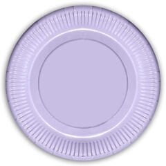 Makaron Karton Tabak, 23 cm x 8 Adet - Lila