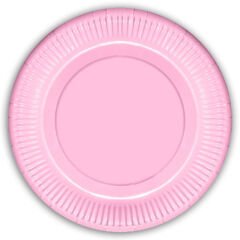 Makaron Karton Tabak, 23 cm x 8 Adet - Pembe