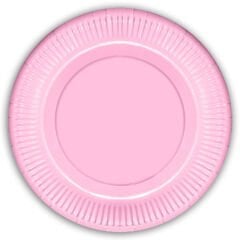 Makaron Karton Tabak, 23 cm x 8 Adet - Pembe