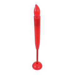 Dekoratif Pilli Led Şamdan ve Pasta MuMu, 25 cm x 2 cm - Kırmızı