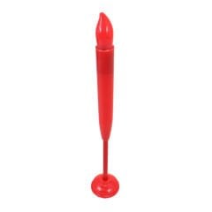Dekoratif Pilli Led Şamdan ve Pasta MuMu, 25 cm x 2 cm - Kırmızı